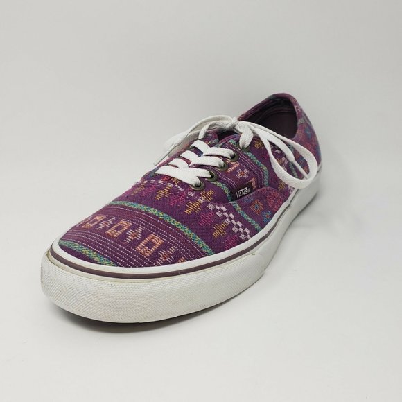 Vans Unisex Aztec Tribal Print Purple Embroidered - Picture 1 of 7